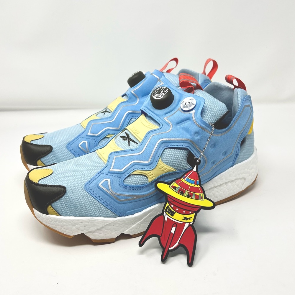 Reebok x adidas x BBC INSTAPUMP FURY BOOST BLUE Low Top Athletic Sneakers